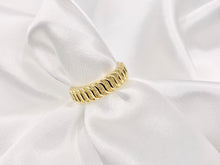 Load image into Gallery viewer, Waves Adjustable Ring Band in 18K Gold Plated Copper 6 pcs
