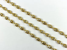 Load image into Gallery viewer, 18K Gold Plated Brass Square CZ Luxury Chain By The Foot for Necklace and Bracelet Making
