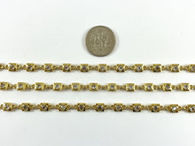 Load image into Gallery viewer, 18K Gold Plated Brass Square CZ Luxury Chain By The Foot for Necklace and Bracelet Making
