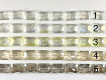 Load image into Gallery viewer, Faceted Shiny 18x26mm Dyed Glass Rectangle Crystal Strands (23 Colors Available!!) Around 11-12&quot;
