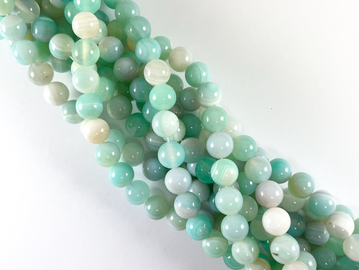 Cuentas de piedra Natural lisas redondas de ágata teñida Sardonyx de Color azul claro de alta calidad, cuentas de 6mm, 8mm, 10mm, 12mm, 14mm alrededor de 14-15"