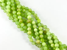 Load image into Gallery viewer, Natural Green Calcite Beads Bright Neon Green Round Shiny Polished Smooth Natural Stone Beads 6mm 8mm 10mm 12mm Around 14-15&quot;
