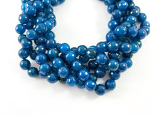 Load image into Gallery viewer, High Quality Blue Agate Round Faceted Natural Stone Beads  6mm 8mm 10mm 12mm Around 15&quot;
