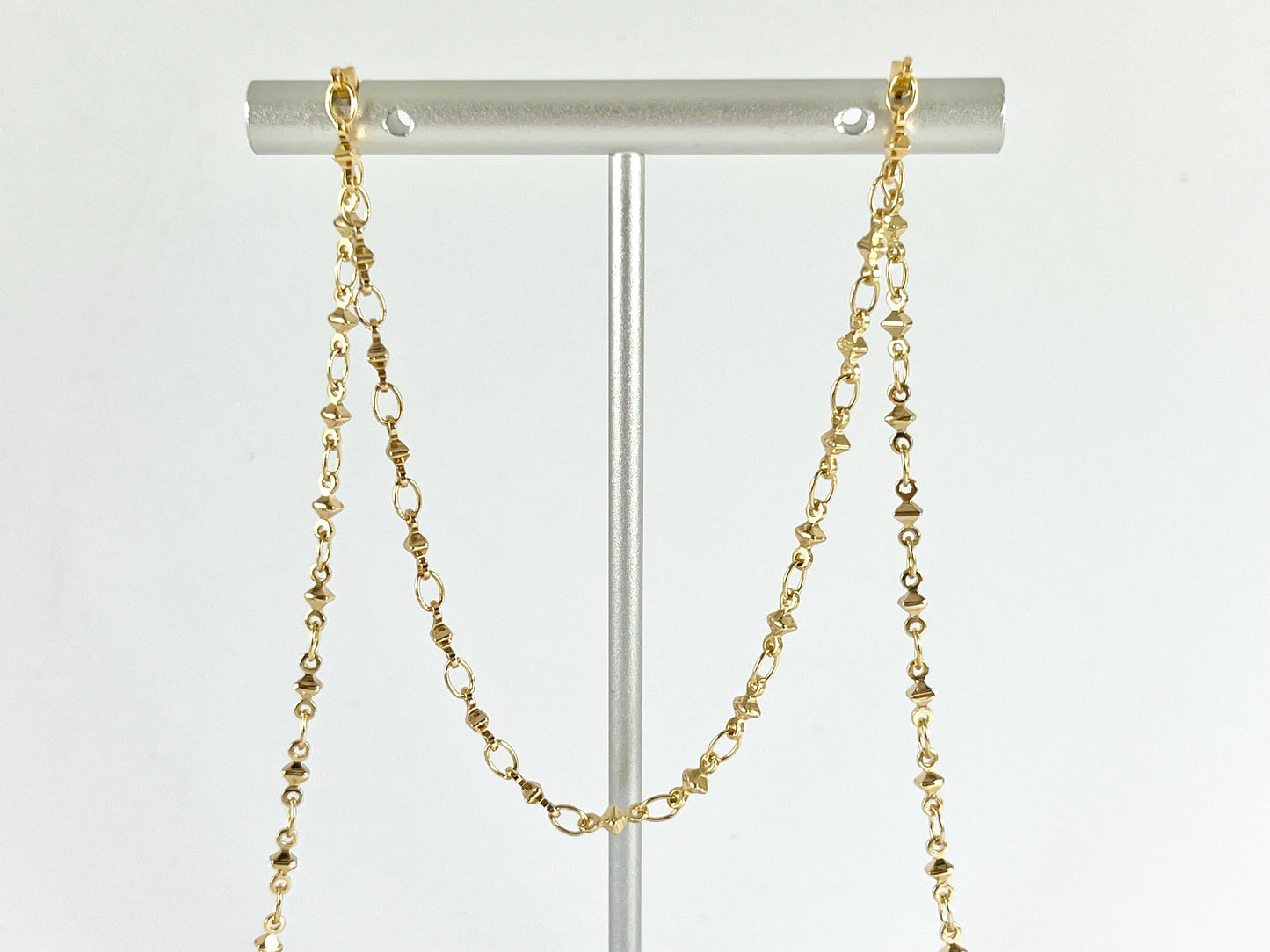 Minimalist Dainty Nugget 18K Gold Plated Chain for Necklace and Bracelet Making