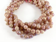 Load image into Gallery viewer, Electroplated Strawberry Quartz Mystic Coated Punkish Purple Faceted Beads 6mm 8mm 10mm 12mm Natural Stone Beads
