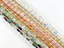 Load image into Gallery viewer, 7mm High Quality Crystal Cube Faceted Shiny Crystal Beads Strand Available in 6 Colors
