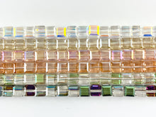 Load image into Gallery viewer, 7mm High Quality Crystal Cube Faceted Shiny Crystal Beads Strand Available in 6 Colors
