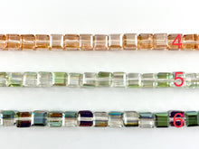 Load image into Gallery viewer, 7mm High Quality Crystal Cube Faceted Shiny Crystal Beads Strand Available in 6 Colors
