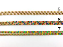 Load image into Gallery viewer, 18K Gold Plated and Enamel Plated Copper Cuban Chain
