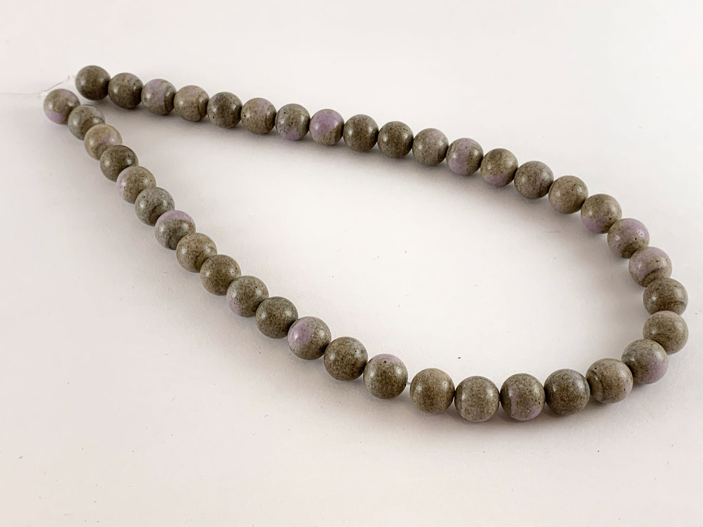 Soft Sand Color Agate Round Smooth Shiny Beads Around 16"-1 strand
