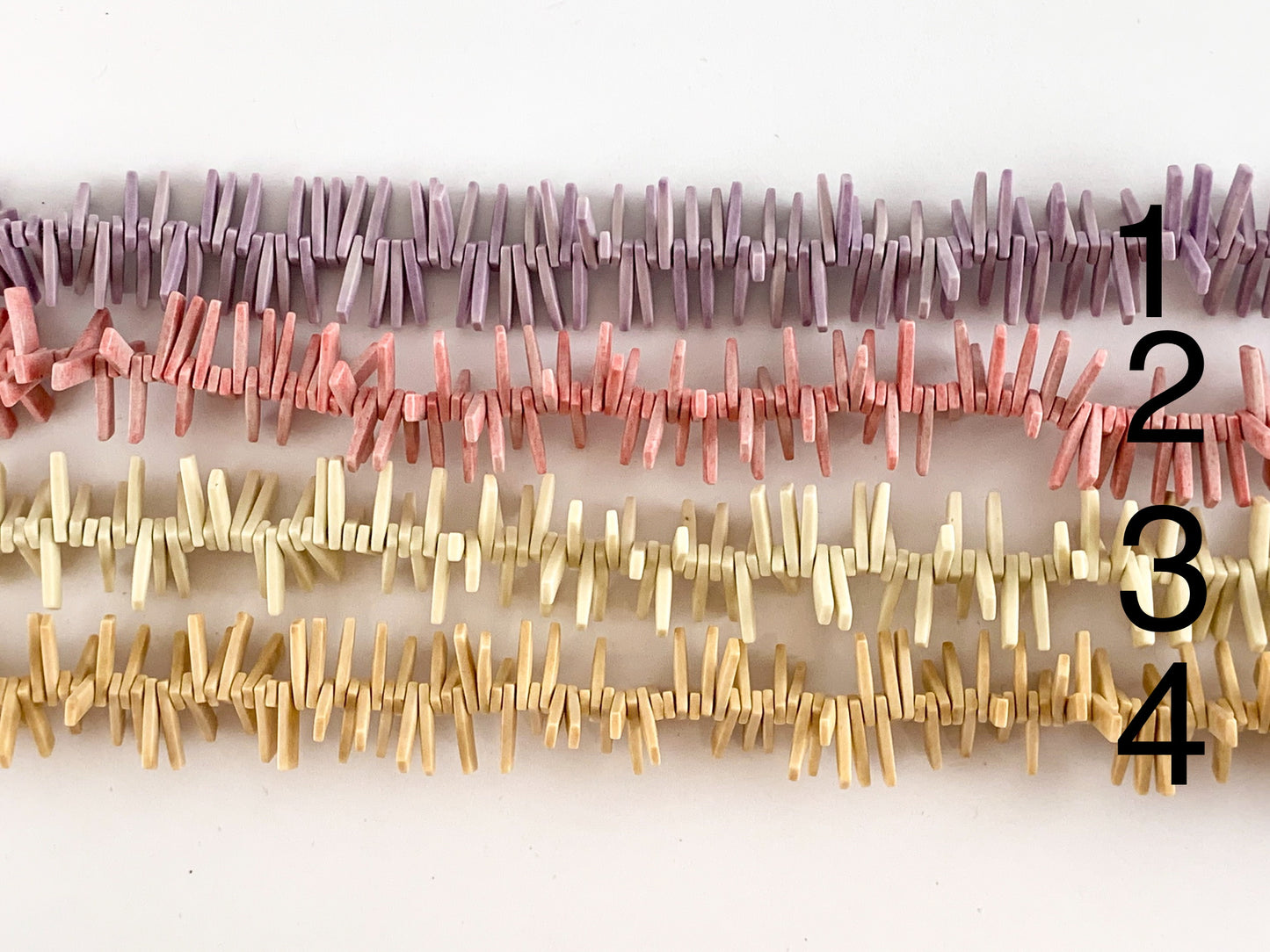 Soft Color Agate Rectangle Top Drilled Smooth Shiny Beads Around 16"