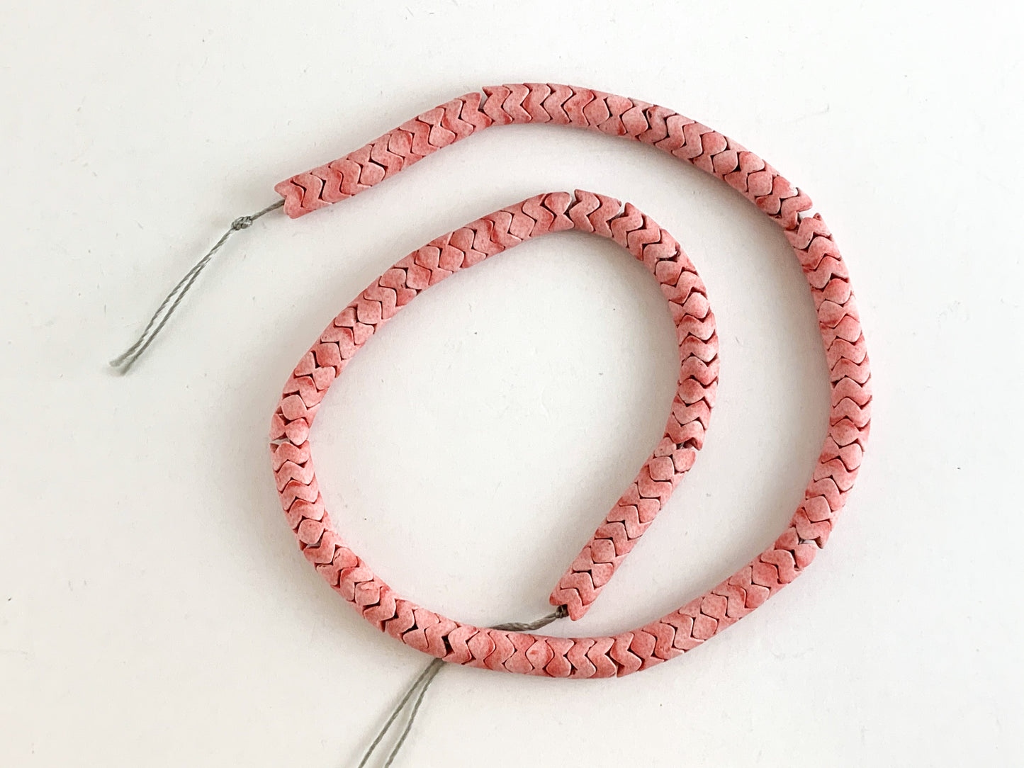 Matte Soft Color Agate Chevron Smooth Beads Around 16"