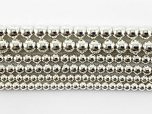 Load image into Gallery viewer, Silver Plated Hematite Round Smooth Beads (Around 15-16&quot;)
