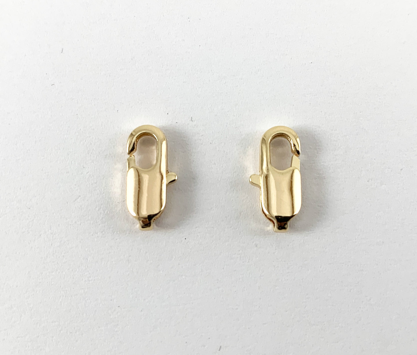 Cierres de langosta chapados en oro/platino real de 18 quilates sobre latón 25 piezas