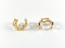 Load image into Gallery viewer, Real Gold 18K Plated Brass Stars Ear Cuffs (No Piercing!!) 8PCS
