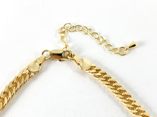 Load image into Gallery viewer, Delicate 18K Gold Plated Brass Simple Cuban Choker Necklace 5PCS
