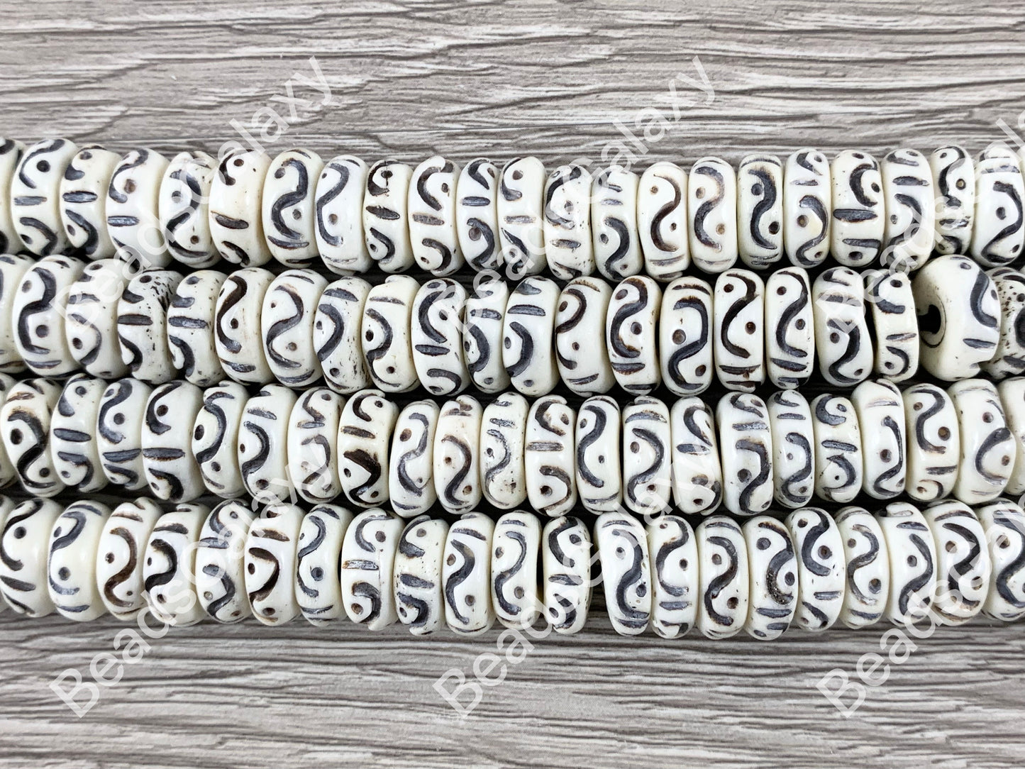 Brown Bone Beads From Africa