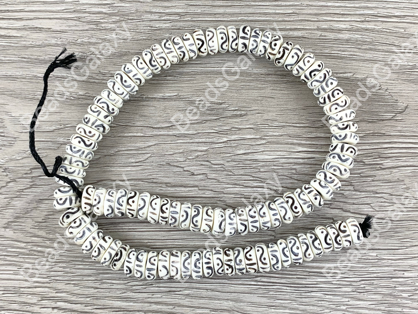 Brown Bone Beads From Africa