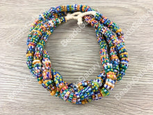 Load image into Gallery viewer, Handmade Recycled Sankas Glass Heishi Beads From Ghana Africa
