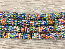 Load image into Gallery viewer, Handmade Recycled Sankas Glass Heishi Beads From Ghana Africa
