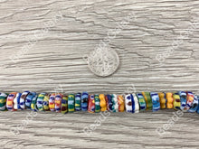 Load image into Gallery viewer, Handmade Recycled Sankas Glass Heishi Beads From Ghana Africa
