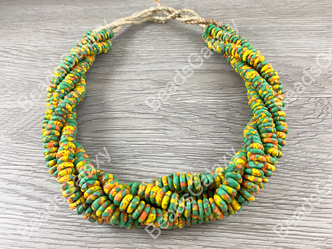 Handmade Recycled Sankas Glass Beads From Ghana Africa