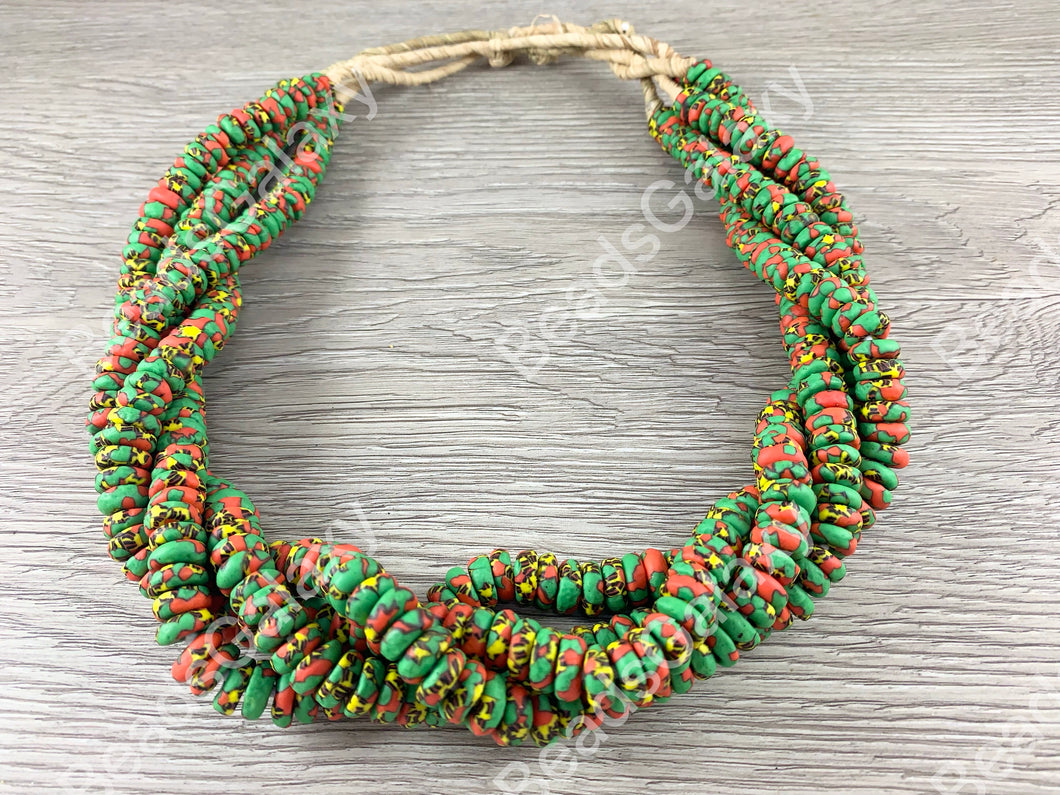 Handmade Recycled Sankas Glass Beads From Ghana Africa