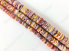 Load image into Gallery viewer, Rainbow Pectin Shell Wavy Heishi Beads Around 15-16&quot;
