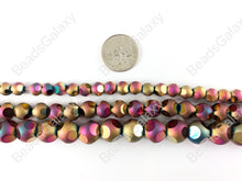 Load image into Gallery viewer, Disco Polka Dot Glass Beads - Faceted Round Colorful Glass Around 15 inch Strands
