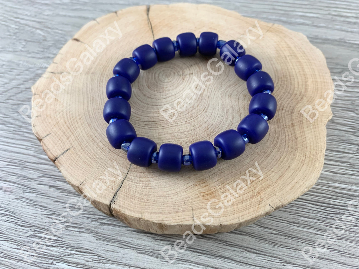 Colorful Glass Stretchy Bracelet Multiple Color Available