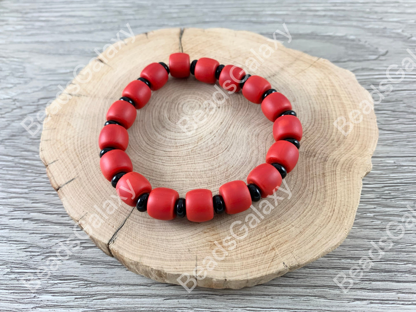 Colorful Glass Stretchy Bracelet Multiple Color Available