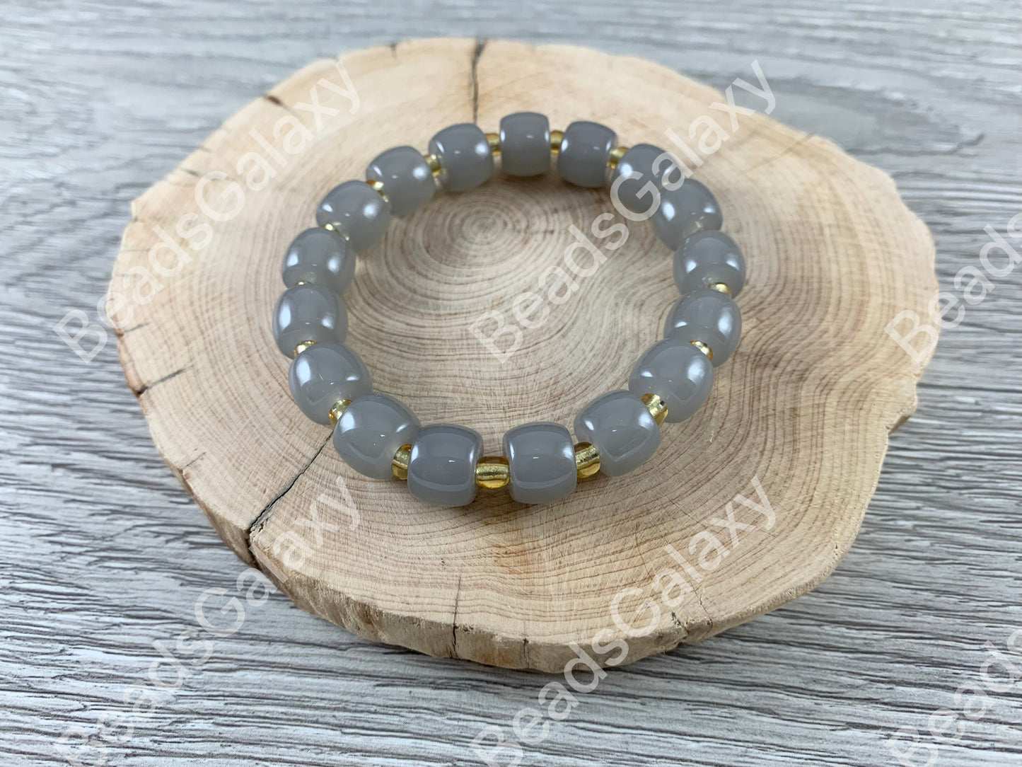 Colorful Glass Stretchy Bracelet Multiple Color Available