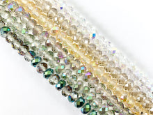 Load image into Gallery viewer, 6x8mm High Quality Crystal Rondelle Faceted Shiny Rondel Crystal Beads Strand Available in 6 Colors
