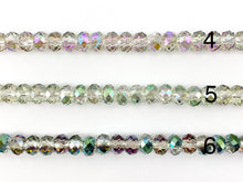 Load image into Gallery viewer, 6x8mm High Quality Crystal Rondelle Faceted Shiny Rondel Crystal Beads Strand Available in 6 Colors
