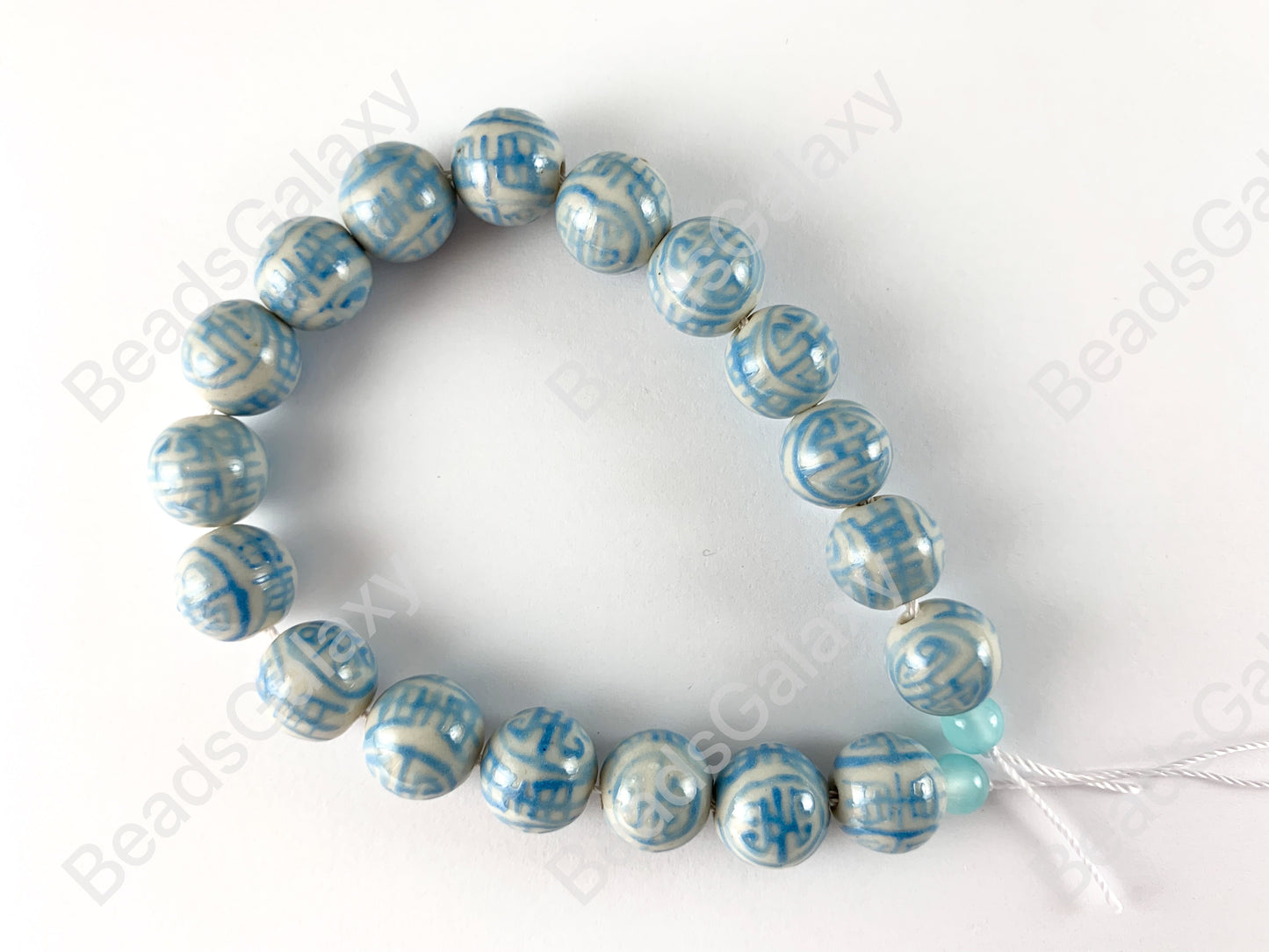 12mm pintado a mano China porcelana cerámica rosa azul amarillo verde Cloisonne Vintage cuentas redondas antiguas