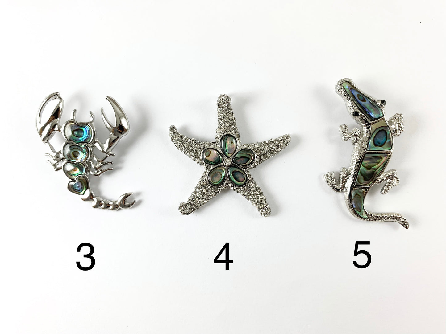 Abulón Natural, concha de labio blanco, animales, colgante de diamantes de imitación, tortuga, escorpión, estrella de mar, cocodrilo/cocodrilo, decoración de joyería de playa