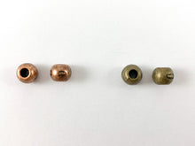 Load image into Gallery viewer, Pewter Shiny Carving Etched Round Spacer Large Hole Beads Rosy Gold, Gold, Silver, Bronze, Copper
