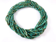 Load image into Gallery viewer, Guaranteed 100% Genuine Natural Turquoise 3mm Round Beads Natural Mineral Authentic Gemstone Beads Around 15-16&quot; *See Description for detail
