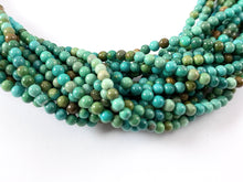 Load image into Gallery viewer, Guaranteed 100% Genuine Natural Turquoise 3mm Round Beads Natural Mineral Authentic Gemstone Beads Around 15-16&quot; *See Description for detail
