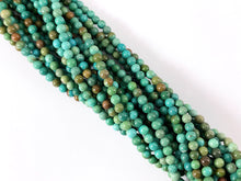 Load image into Gallery viewer, Guaranteed 100% Genuine Natural Turquoise 3mm Round Beads Natural Mineral Authentic Gemstone Beads Around 15-16&quot; *See Description for detail
