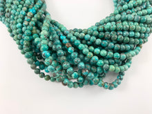 Load image into Gallery viewer, Guaranteed 100% Genuine Natural Turquoise 4mm Round Beads Natural Mineral Authentic Gemstone Beads Around 15-16&quot; *See Description for detail
