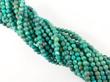 Load image into Gallery viewer, Guaranteed 100% Genuine Natural Turquoise 4mm Round Beads Natural Mineral Authentic Gemstone Beads Around 15-16&quot; *See Description for detail
