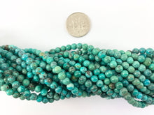 Load image into Gallery viewer, Guaranteed 100% Genuine Natural Turquoise 4mm Round Beads Natural Mineral Authentic Gemstone Beads Around 15-16&quot; *See Description for detail
