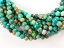 Load image into Gallery viewer, Guaranteed 100% Genuine Natural Turquoise 6mm Round Beads Natural Mineral Authentic Gemstone Beads Around 15-16&quot; *See Description for detail
