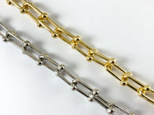 Load image into Gallery viewer, Real 18K Gold/ Platinum Plated Large Chunky U Link Trendy Chain
