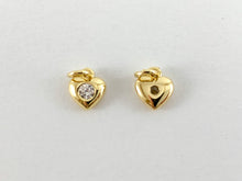 Load image into Gallery viewer, Real 18K Gold Plated Hearts Charms Over Brass 10PCS
