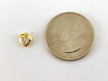 Load image into Gallery viewer, Real 18K Gold Plated Hearts Charms Over Brass 10PCS
