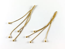 Load image into Gallery viewer, Real 18K Gold/Platinum Plated Tassel Over Copper 6PCS
