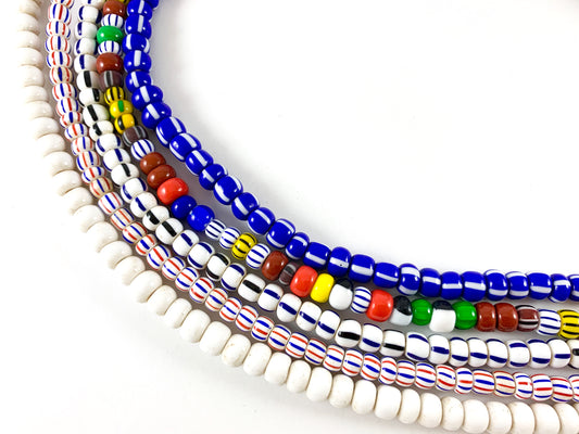 Ghana Sankas Beads From Africa - 1 strand