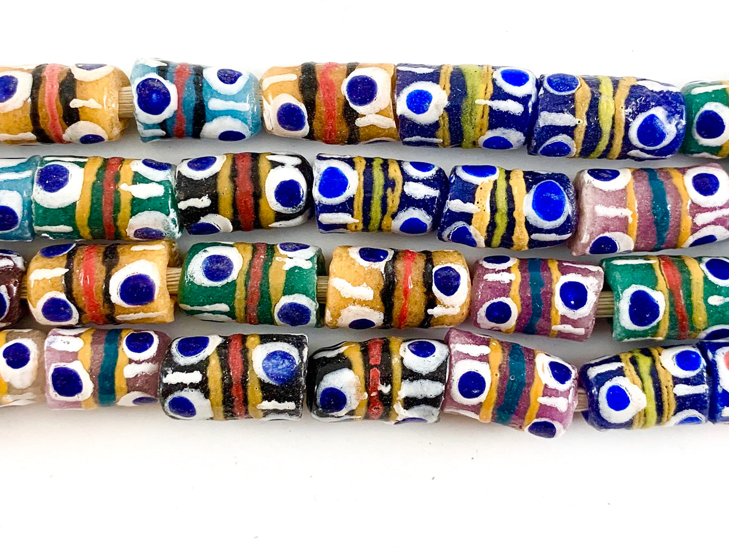 Handmade Sea Glass Krobo Beads From Ghana Africa